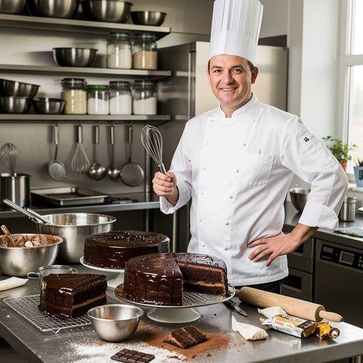 Eine Auswahl traditioneller österreichischer Desserts, darunter Apfelstrudel und Sachertorte, auf einem festlich gedeckten Tisch.